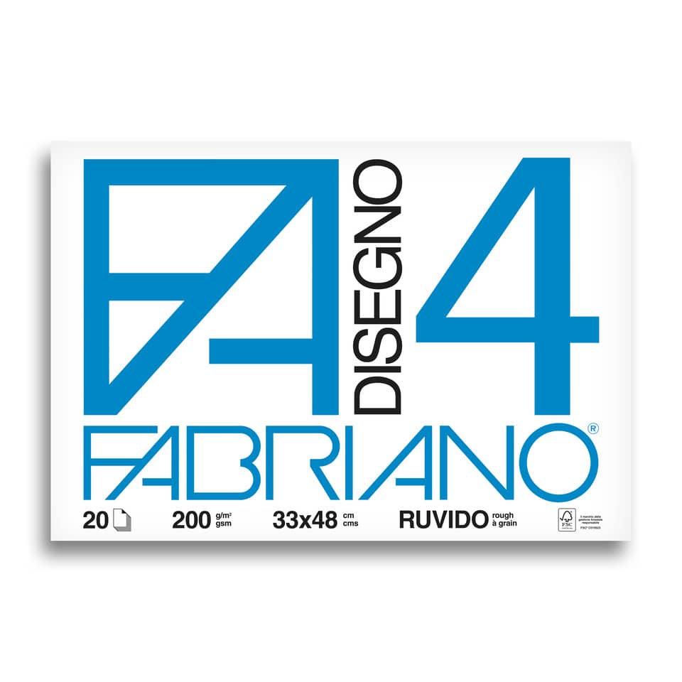 Album da disegno Fabriano F4 220 g/m² 33x48 cm 20 ff. ruvidi 05000797