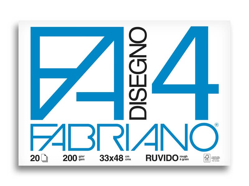 Album da disegno Fabriano F4 220 g/m² 33x48 cm 20 ff. ruvidi 05000797