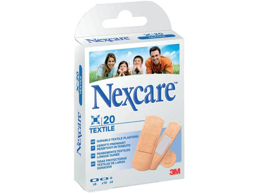 Cerotti Nexcare™ Textile in 3 misure assortiti Conf. 20 pezzi - N0420AS