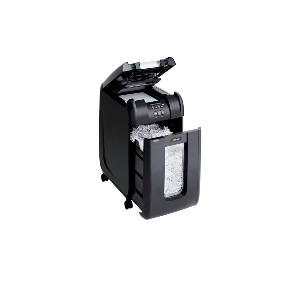 Distruggidocumenti ad alimentazione automatica Rexel Auto+300X P-4 40 L taglio a frammenti 4x40 mm - 2103250EU
