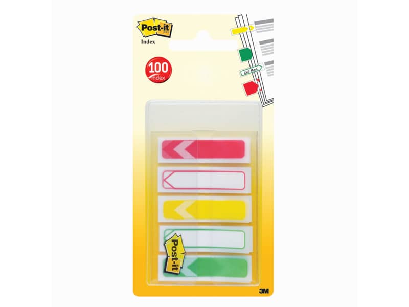 Segnapagina removibili Post-it® Index Mini Freccia assortiti 5 blocchetti da 20 - 684-ARR-RYG-EU