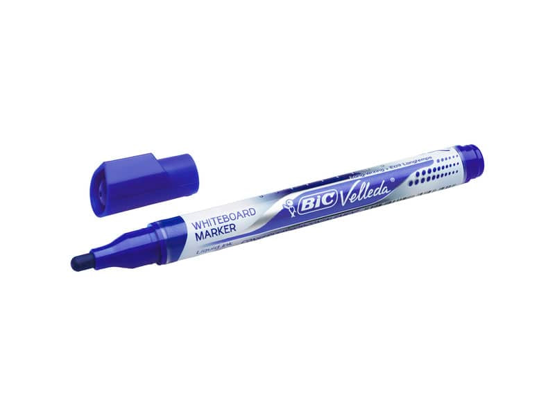 Marcatori per lavagne bianche BIC Velleda Liquid Ink Pocket punta conica 4,2 mm assortiti  astuccio da 4 - 902094