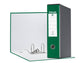 Registratore con custodia Esselte G55 Eurofile protocollo dorso 8 cm cartone rivestito in PP verde - 390755180