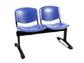 Panca 2 posti attesa Unisit Dado D5P2P - PPL nero D5P2P/NE