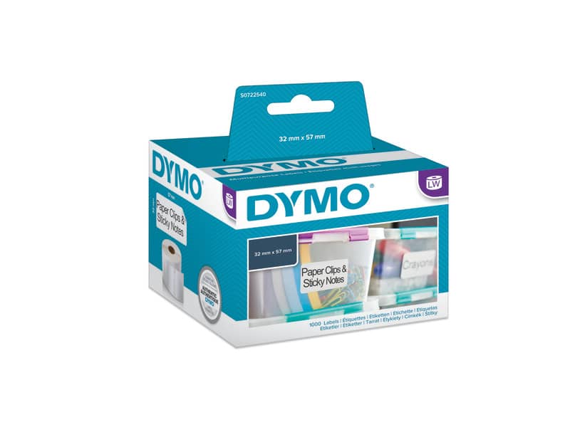 Rotolo da 1000 etichette Dymo LabelWriter multiuso 57x32 mm bianco S0722540