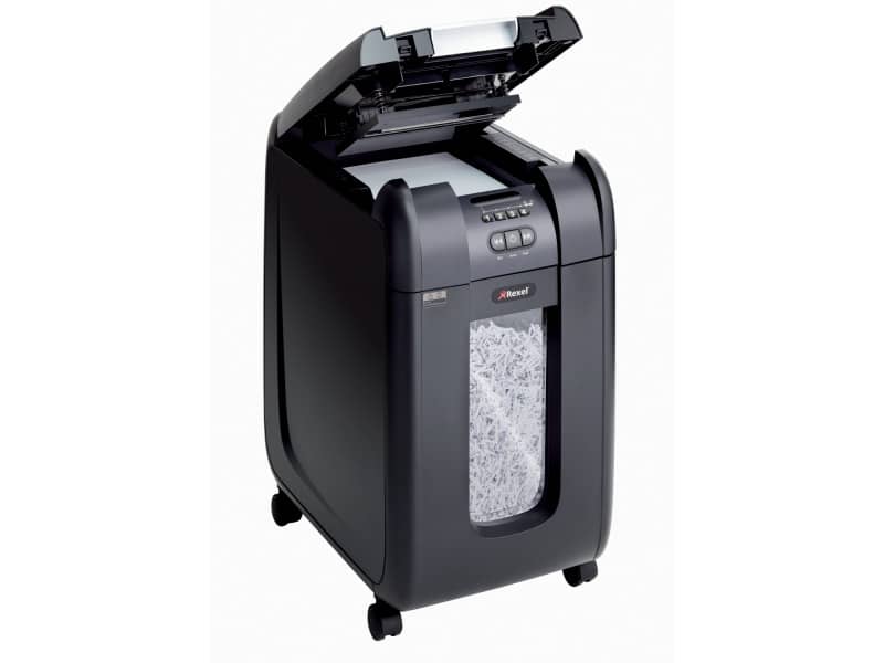 Distruggidocumenti ad alimentazione automatica Rexel Auto+300X P-4 40 L taglio a frammenti 4x40 mm - 2103250EU