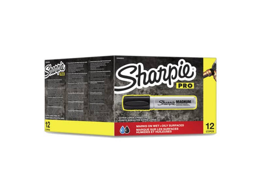 Marcatore permanente Sharpie Metal Magnum punta a scalpello Large 9-14,8 mm nero - S0949850