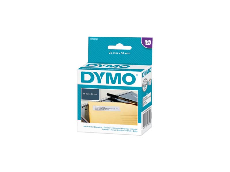 Rotolo da 500 etichette Dymo LabelWriter indirizzi 54x25 mm bianco S0722520