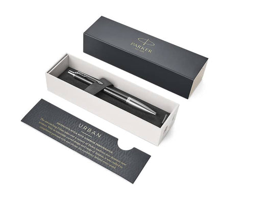 Penna a sfera  a scatto Parker Urban Premium M Ebony Metal CT 1931615
