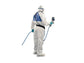 Tuta da lavoro di protezione 3M colore bianco con pannello posteriore verde bianco-verde M - 4520 M