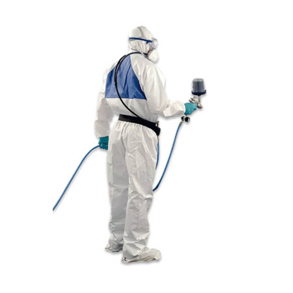 Tuta da lavoro di protezione 3M colore bianco con pannello posteriore verde bianco-verde M - 4520 M