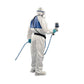 Tuta da lavoro di protezione 3M colore bianco con pannello posteriore verde bianco-verde M - 4520 M