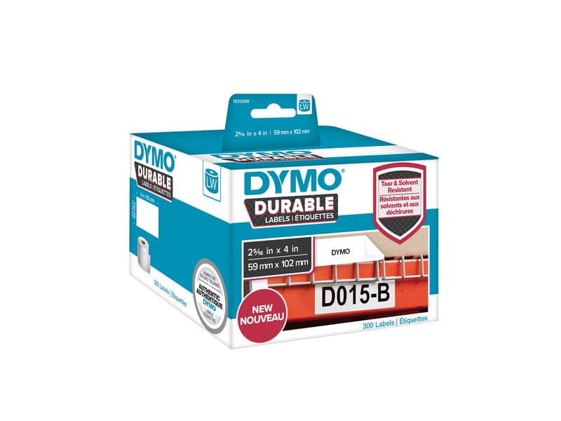 Rotolo da 300 etichette Dymo LabelWriter durable multiuso 102x59 mm bianco 1933088