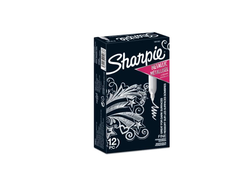 Marcatore permanente Sharpie Metallic F punta conica 3 mm argento 1891063