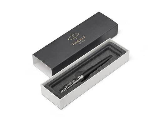Penna a sfera a scatto Parker Jotter Premium M Bond Street Black Grid CT 1953195