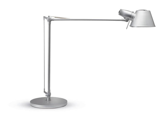 Lampada da scrivania MAUL a risparmio energetico MAULrock con morsetto metallo argento E27 15 W - 8234195