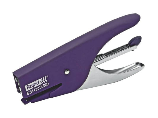 Cucitrice a pinza Rapid S51 SUPREME Soft Grip fino a 15 fogli viola 10538741