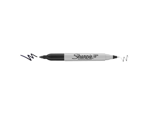 Marcatore permanente Sharpie Twin Tip EF F a doppia punta conica 1-0,5 mm nero S0811100
