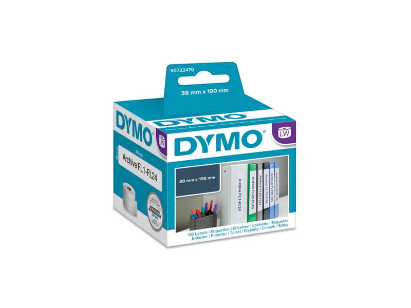 Rotolo da 110 etichette Dymo LabelWriter indirizzi standard 190x38 mm bianco S0722470