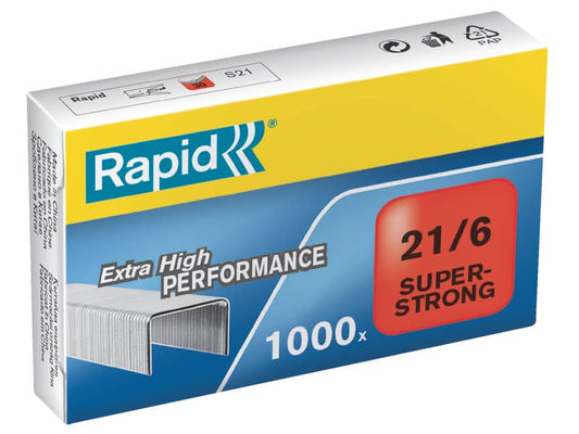 Punti metallici Rapid Super Strong 21/6 conf. da 1000 - 24867700