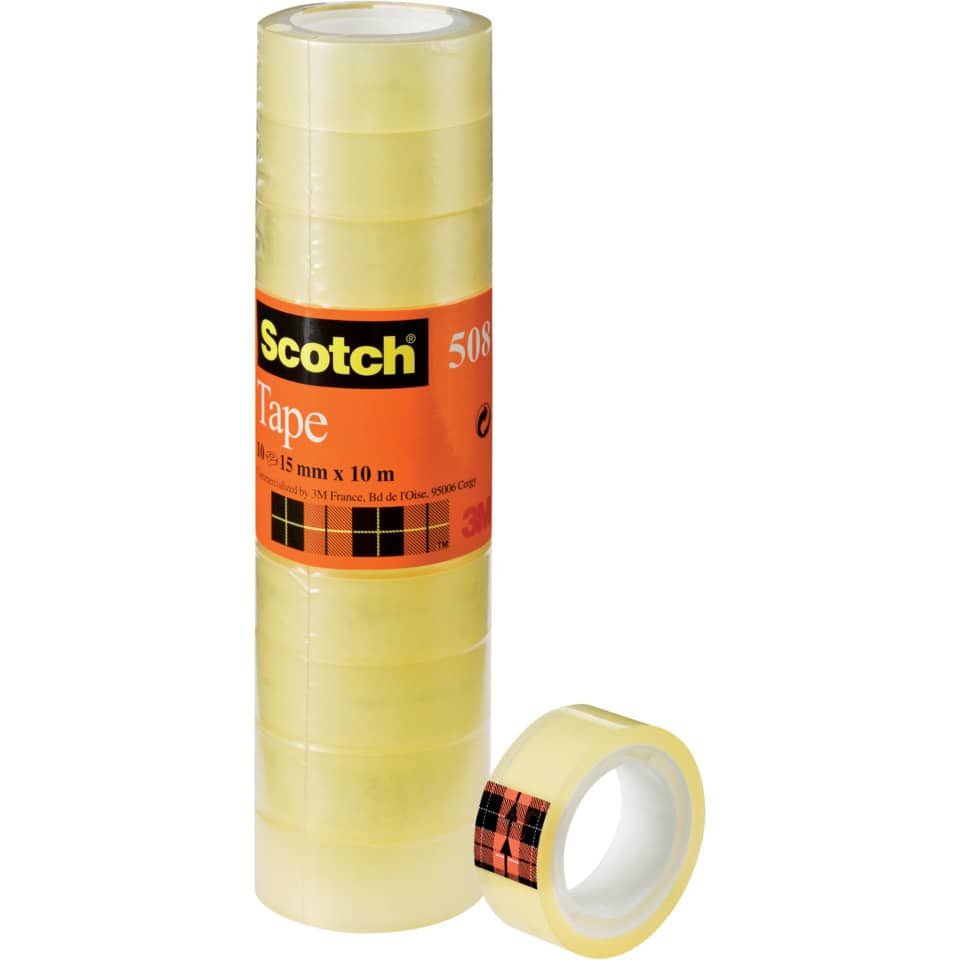 Nastro adesivo Scotch® 508 15 mm x 10 m trasparente torre da 10 rotoli 508-1510