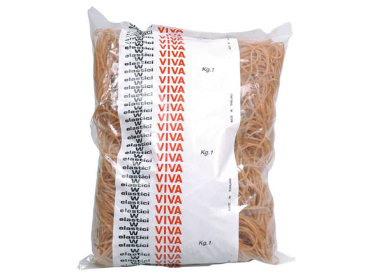 Elastici Viva in busta in gomma naturale ambra 100 mm conf. 1000 gr - EN100B