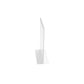 Portabrochure deflecto® A4 verticale in polistirolo con base a T trasparente 47801