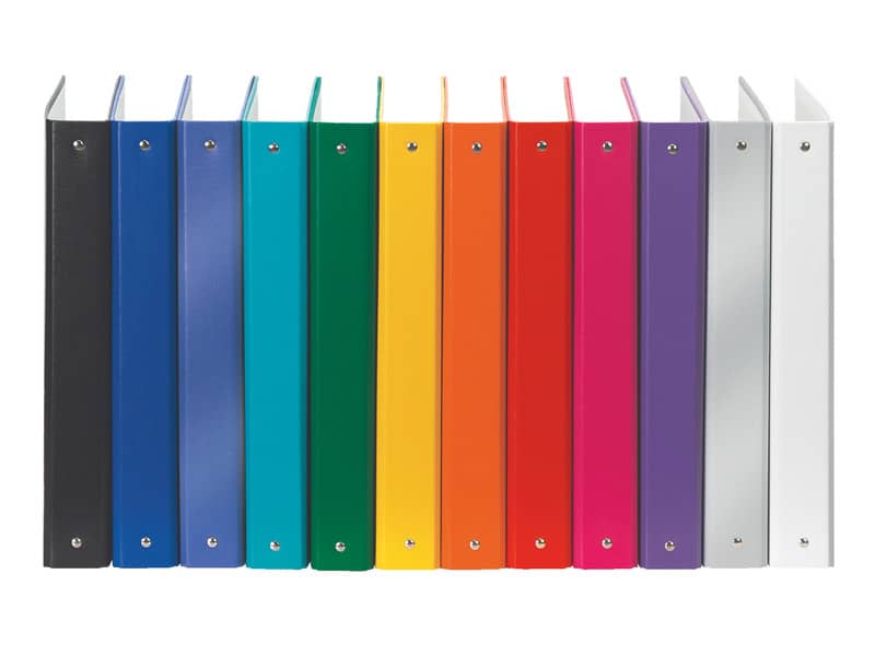 Raccoglitore Esselte Meeting a 4 anelli tondi 30mm cartone rivestito in PP blu metallizz. 22x30cm dorso 4cm - 395792960