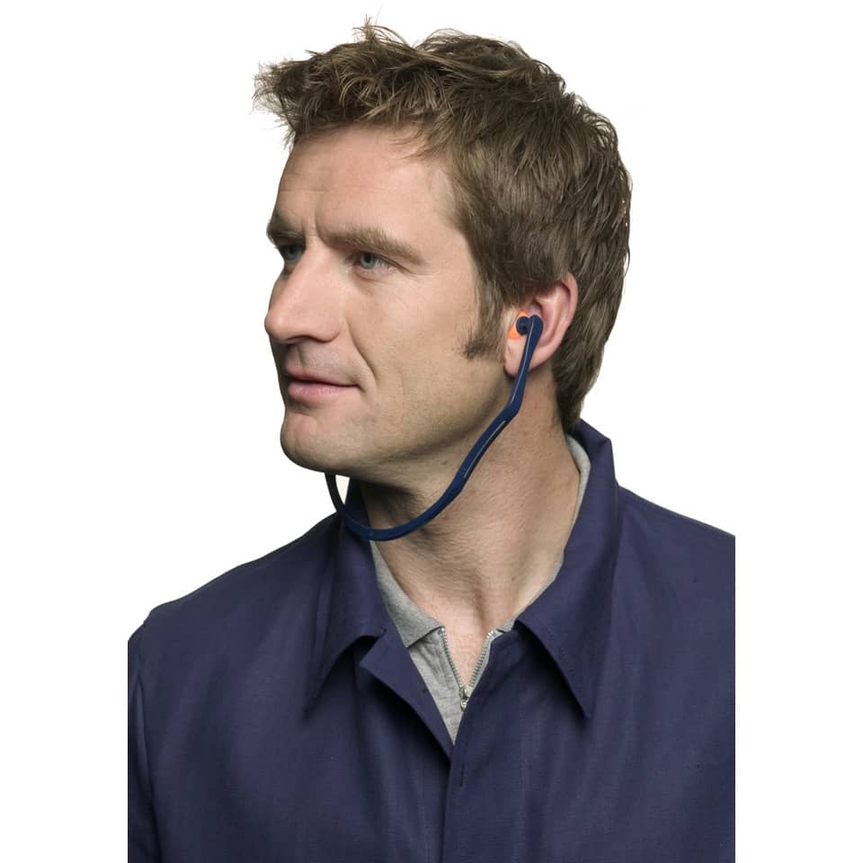 Inserti auricolari con cordoncino 3M blu  conf. da 10 - 1310
