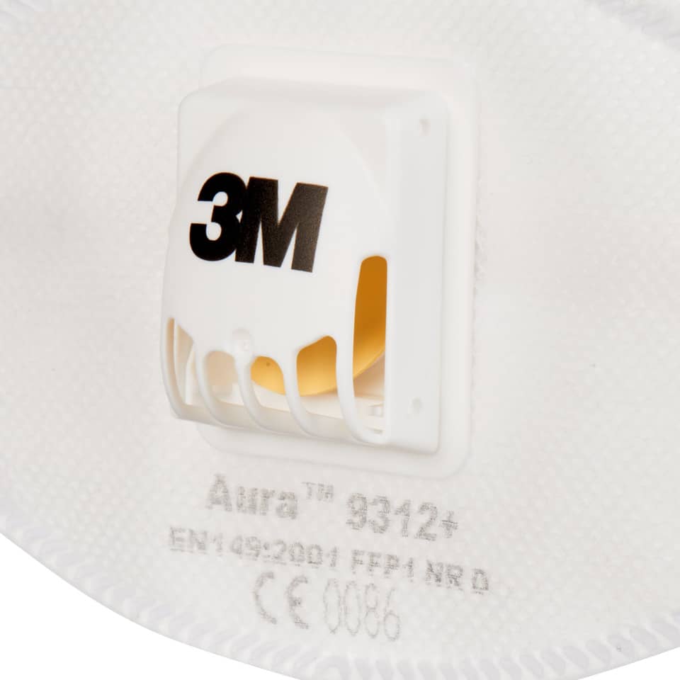 Respiratore monouso 3M Aura™ FFP1 con valvola Conf. 10 pezzi - 9312