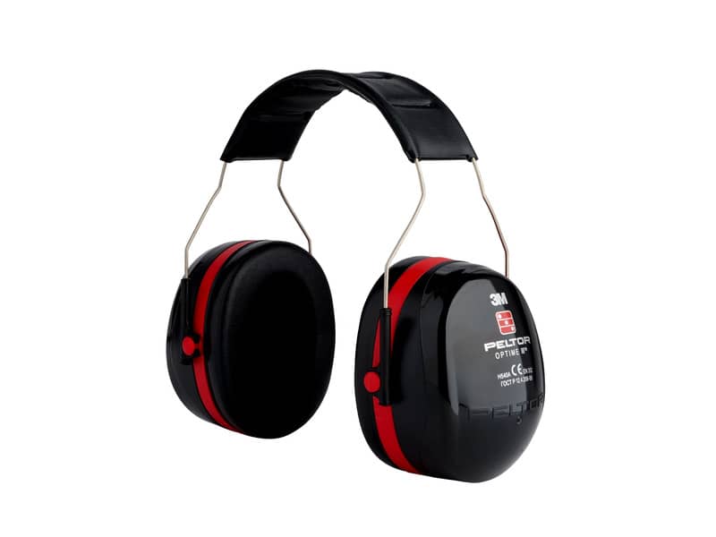 Cuffie auricolari 3M Peltor™ nero/rosso 35 dB - Optime III