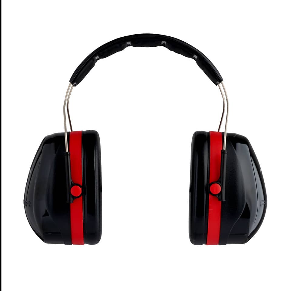 Cuffie auricolari 3M Peltor™ nero/rosso 35 dB - Optime III
