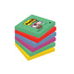 Foglietti riposizionabili Post-it® Super Sticky Marrakesh 76x76 mm assortiti conf. 6 blocc. da 90 ff - 654-6SS-MAR
