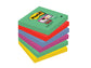 Foglietti riposizionabili Post-it® Super Sticky Marrakesh 76x76 mm assortiti conf. 6 blocc. da 90 ff - 654-6SS-MAR