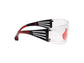 Occhiali di protezione 3M SecureFit™ 400 rosso/grigio SF401SGAF-RED