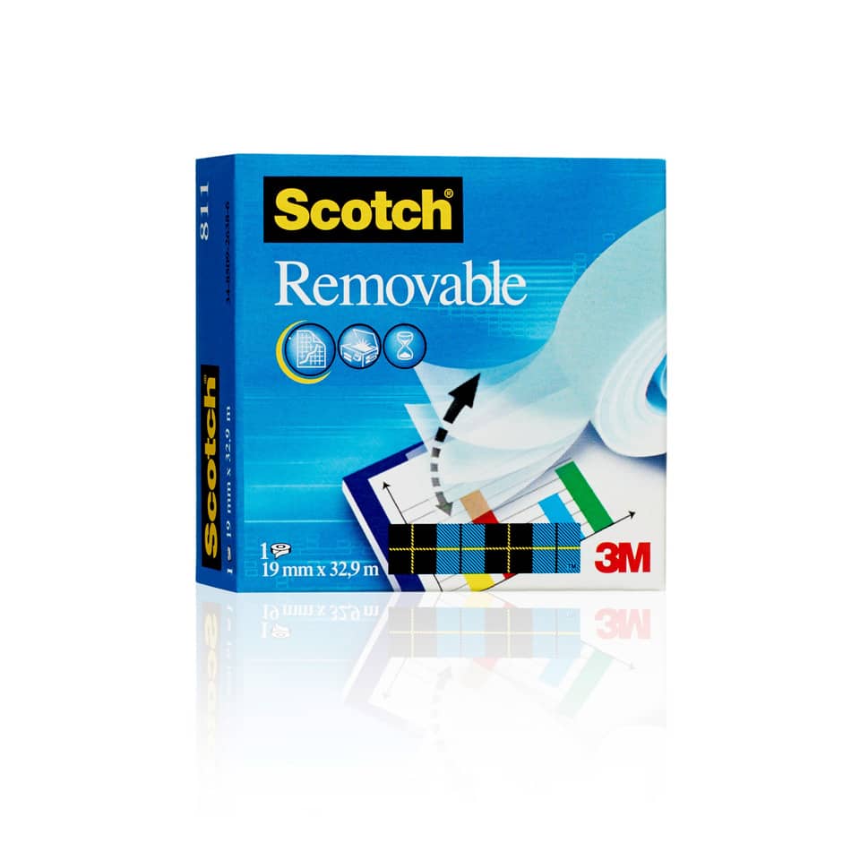 Nastro adesivo Scotch® Magic™ 811 removibile 19 mm x 33 m trasparente 811