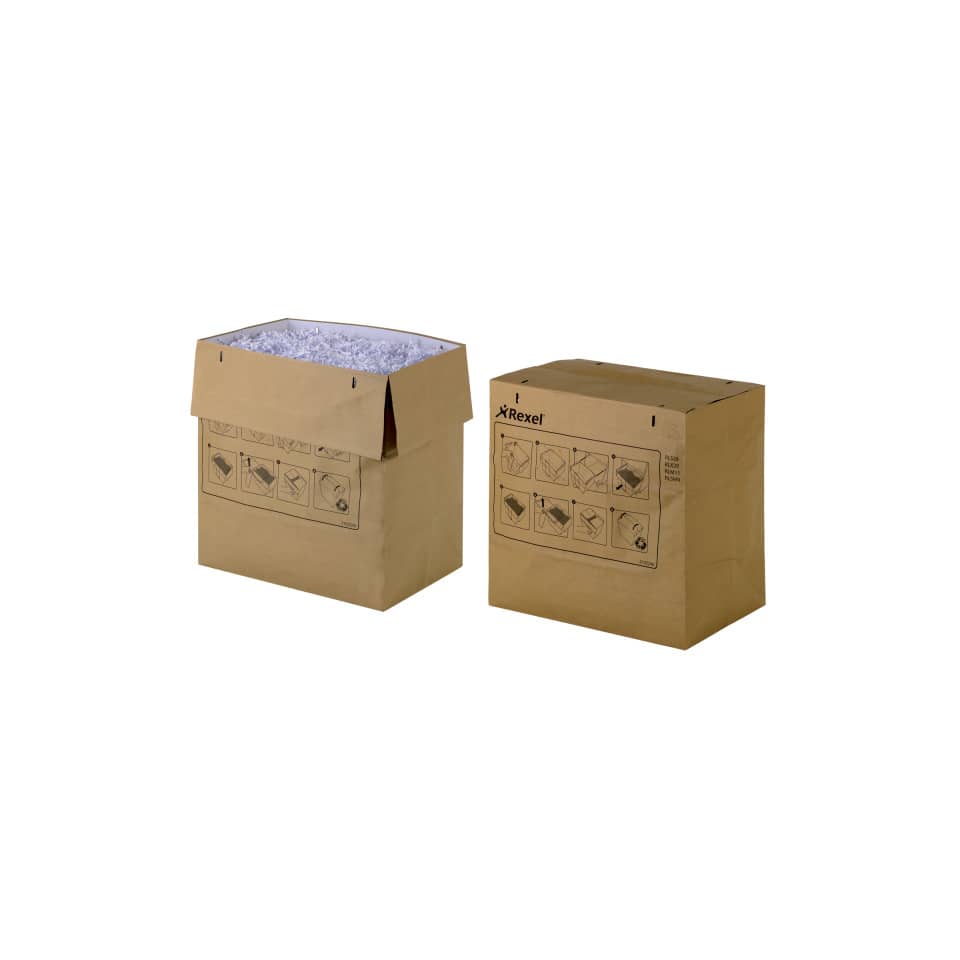 Sacchetti riciclabili distruggidocumenti Rexel 115 L conf. da 50 - 2102248