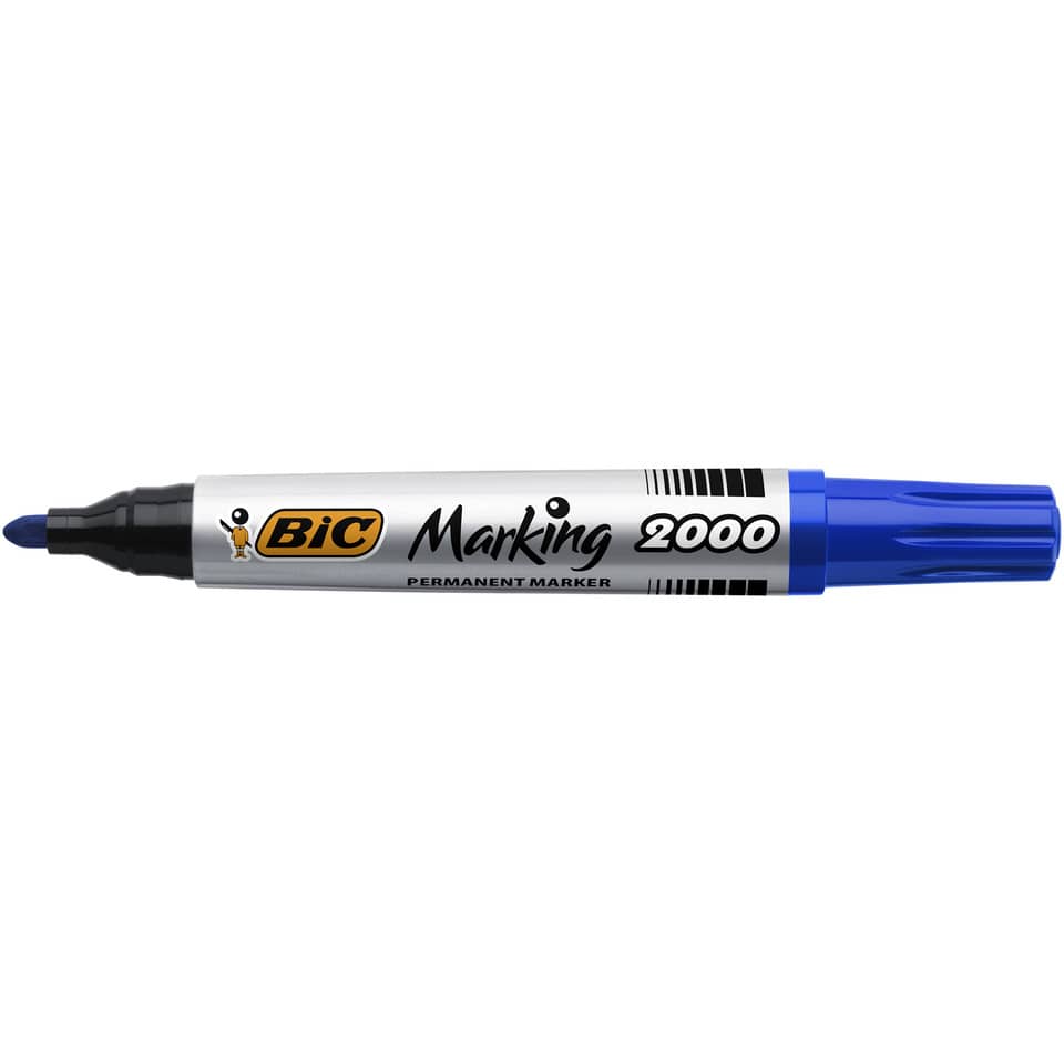 Marcatore permanente BIC Marking 2000 punta conica 4,95 mm blu 8209143