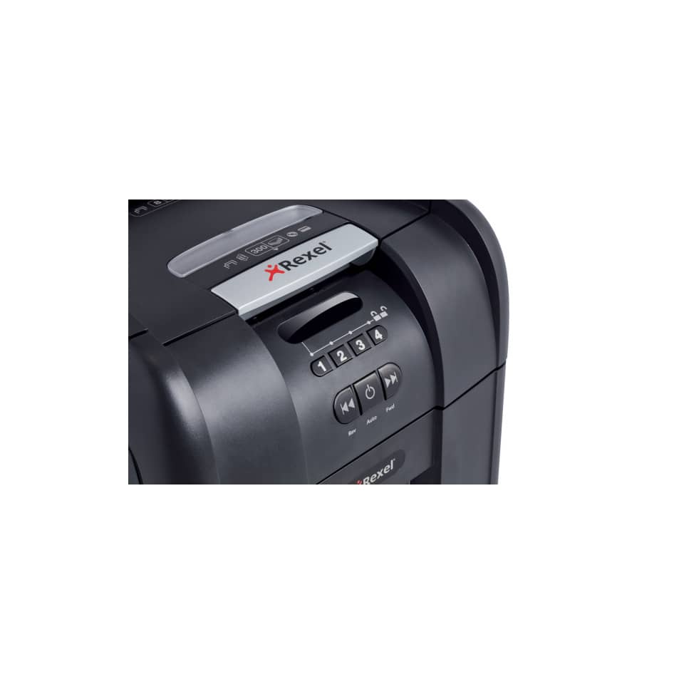 Distruggidocumenti ad alimentazione automatica Rexel Auto+300X P-4 40 L taglio a frammenti 4x40 mm - 2103250EU