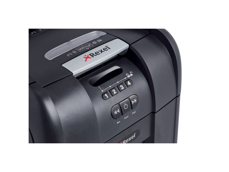 Distruggidocumenti ad alimentazione automatica Rexel Auto+300X P-4 40 L taglio a frammenti 4x40 mm - 2103250EU