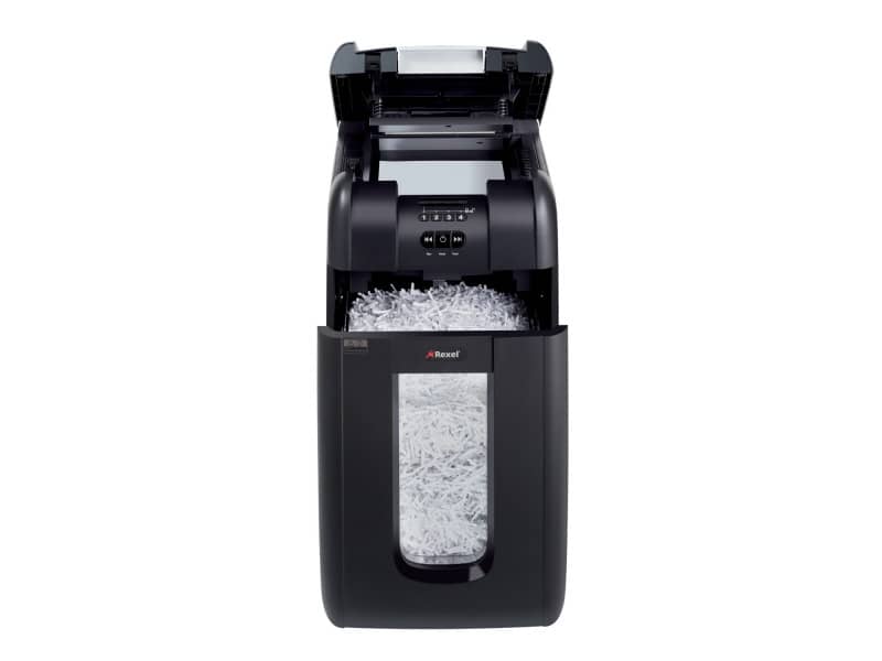 Distruggidocumenti ad alimentazione automatica Rexel Auto+300X P-4 40 L taglio a frammenti 4x40 mm - 2103250EU