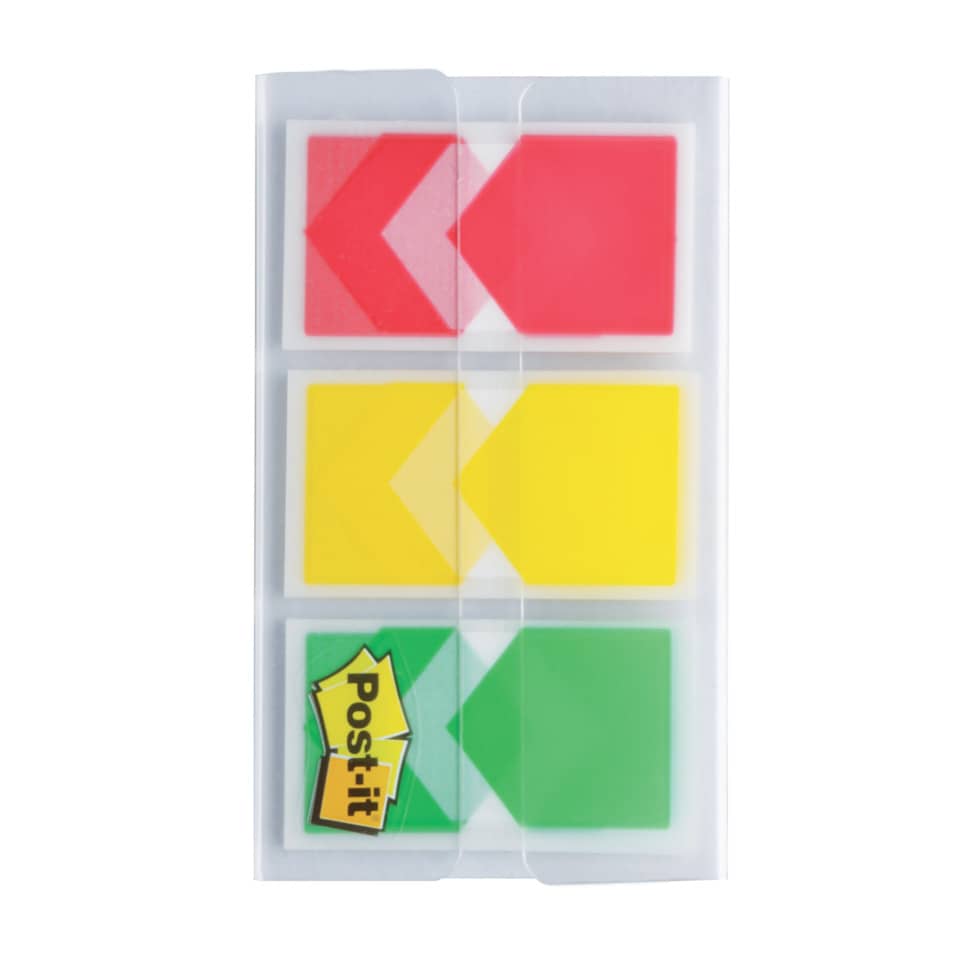 Segnapagina removibili Post-it® Index Medium Freccia assortiti 3 blocchetti da 20 - 682-ARR-RYG-EU
