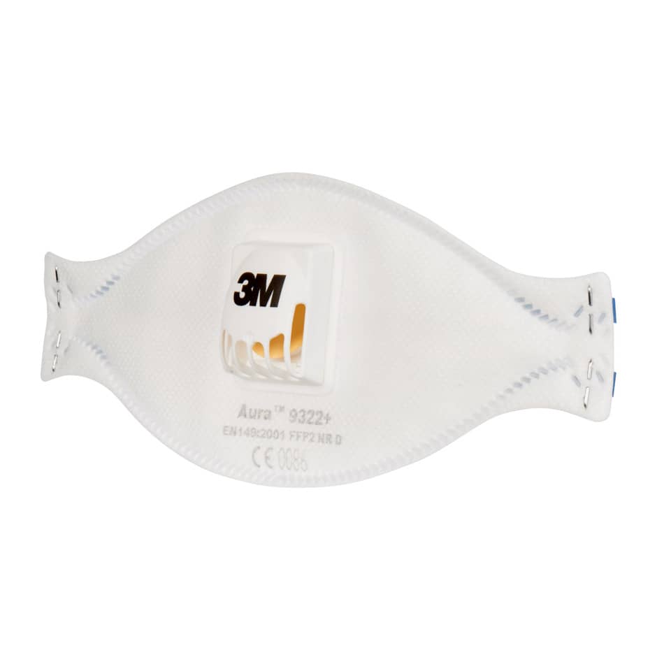 Respiratore monouso 3M Aura™ FFP2 con valvola Conf. 10 pezzi - 9322