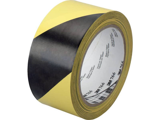 Nastro per segnaletica 3M in vinile 50,8 mm x 33 m nero/giallo 766I