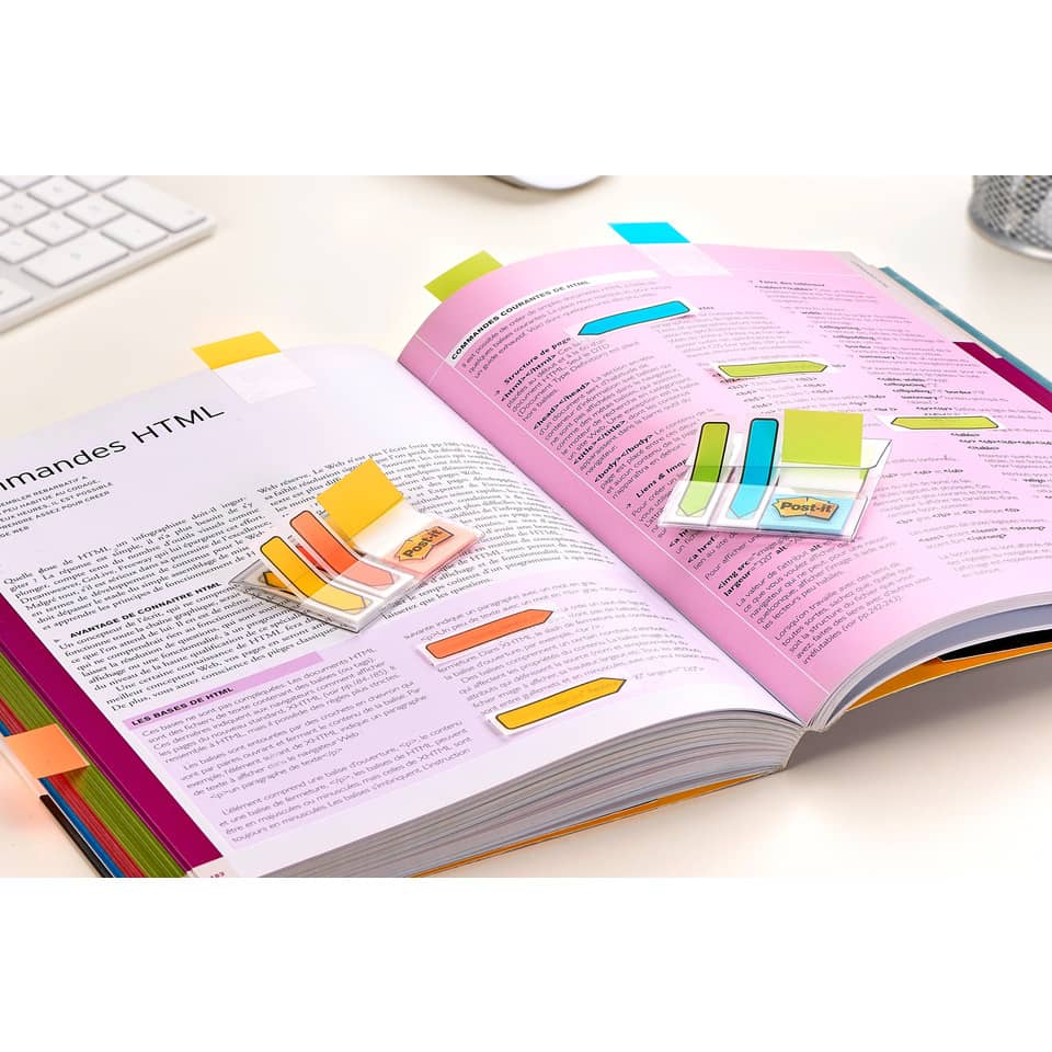 Segnapagina removibili Post-it® Index Strong Mini assortiti 4 blocchetti da 10 - 676-AYPV-EU