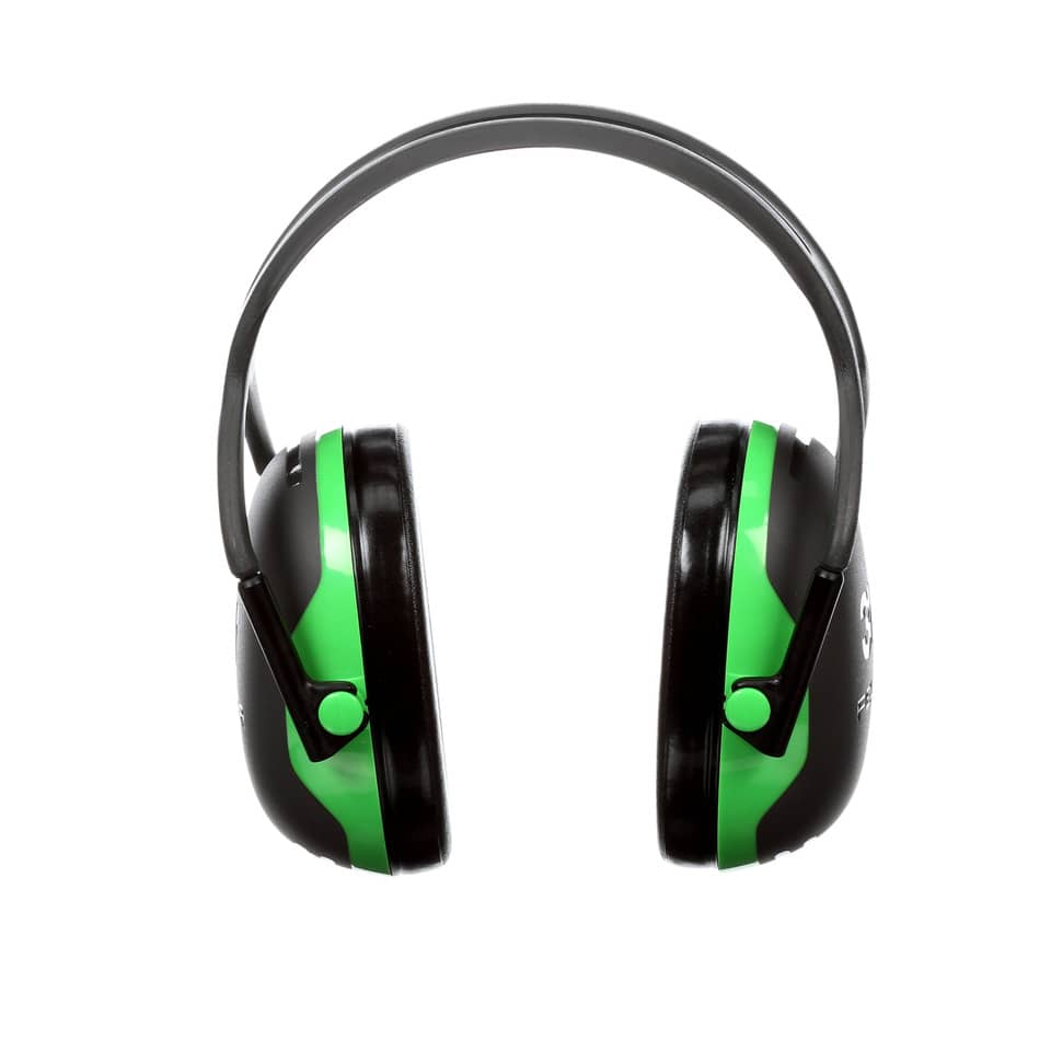 Cuffie auricolari 3M nero/verde  X1A