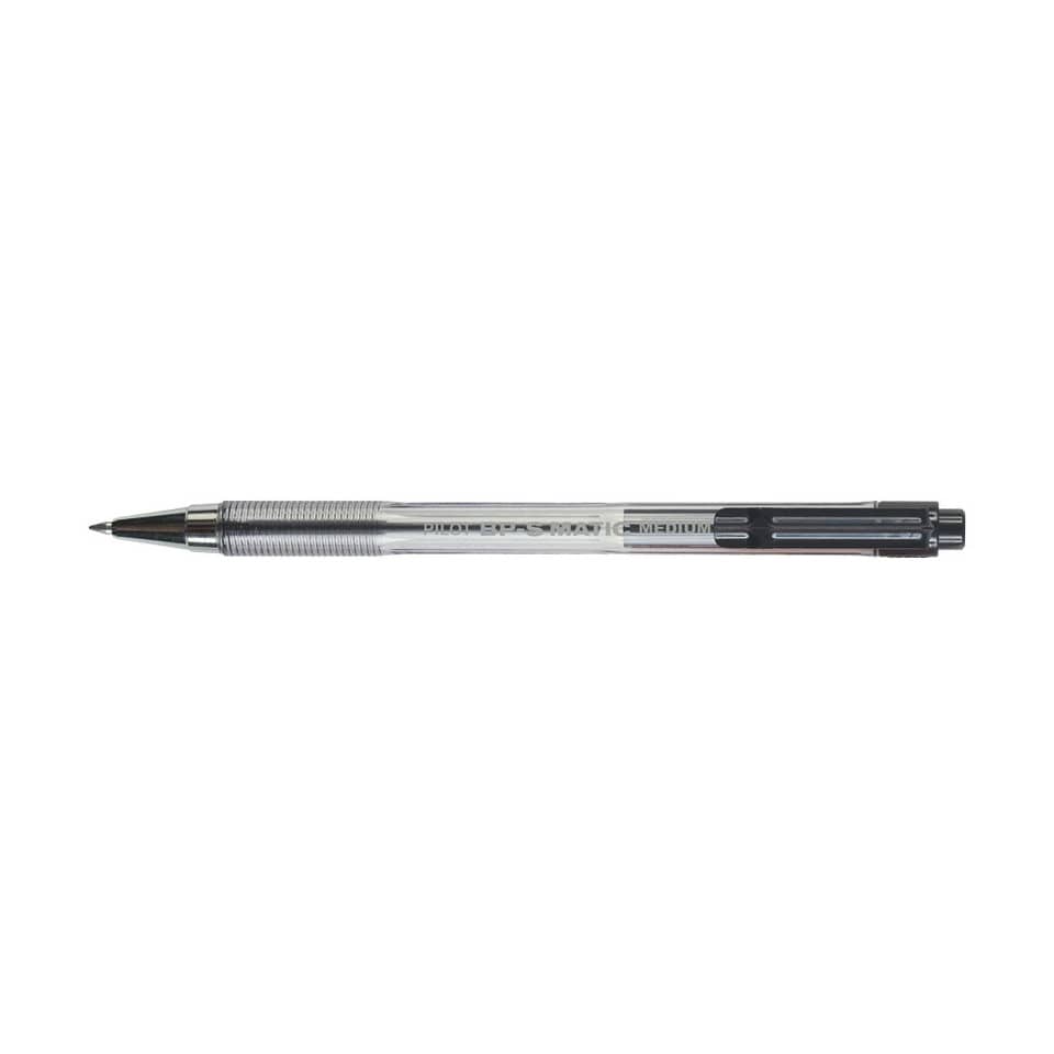 Penna a sfera a scatto Pilot BPS Matic 1,0 mm nero 001620