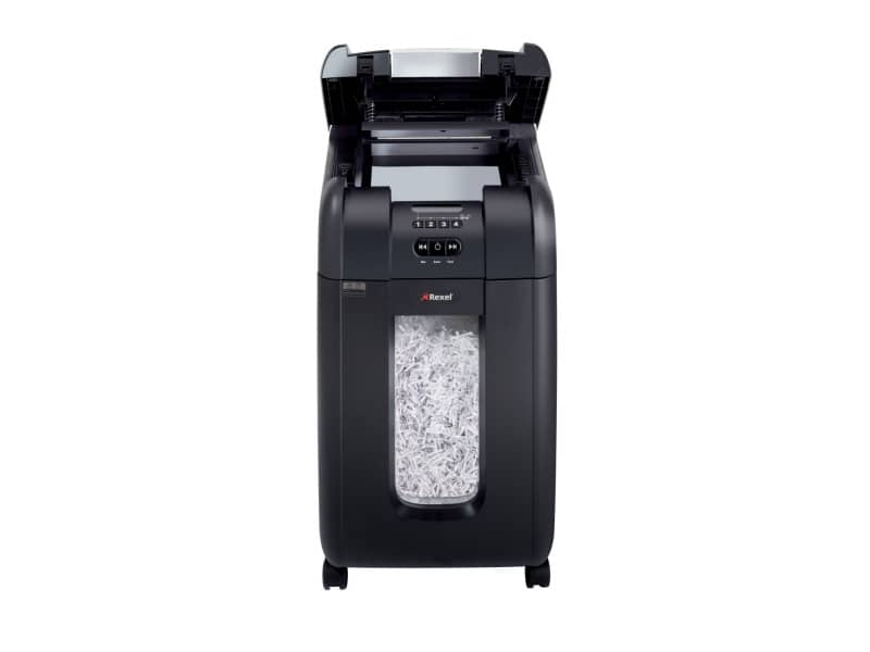 Distruggidocumenti ad alimentazione automatica Rexel Auto+300X P-4 40 L taglio a frammenti 4x40 mm - 2103250EU