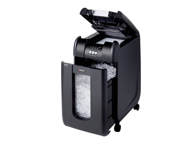 Distruggidocumenti ad alimentazione automatica Rexel Auto+300X P-4 40 L taglio a frammenti 4x40 mm - 2103250EU