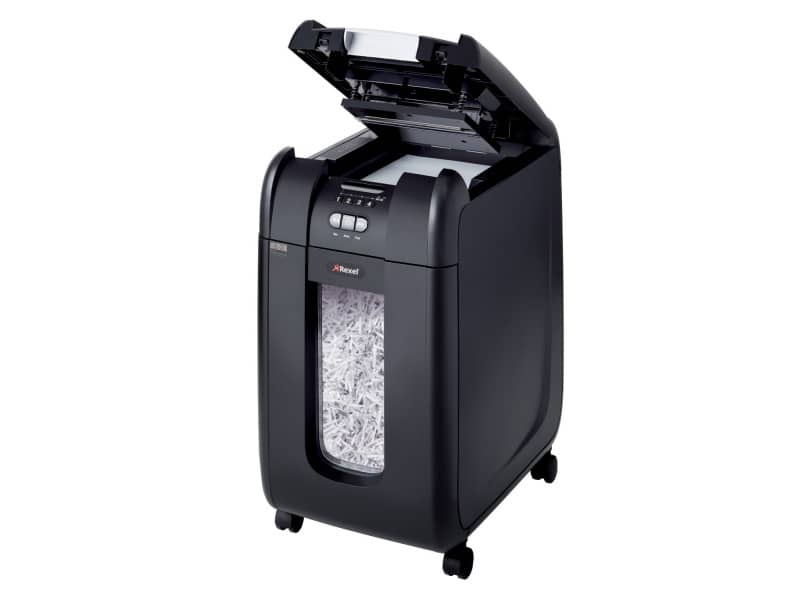 Distruggidocumenti ad alimentazione automatica Rexel Auto+300X P-4 40 L taglio a frammenti 4x40 mm - 2103250EU